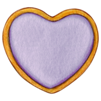 watercolor hand drawn love message cookies png