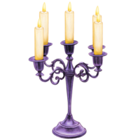 Aquarell Hand gezeichnet gotisch Kerze Halter png