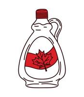 maple syrup bottle vector