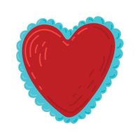 decorative heart illustration vector