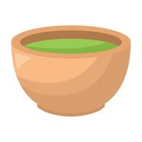 matcha tea mug vector