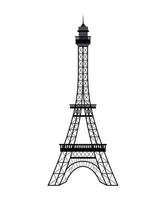 diseño de la torre eiffel vector