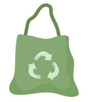 reciclar bolso diseño vector