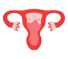 red uterus design vector