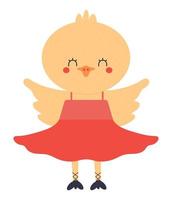 chick dancer of ballet vector