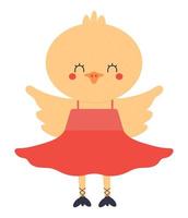 chick dancer of ballet vector