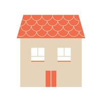 orange residence icon vector