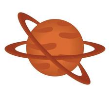 ornage saturn design vector