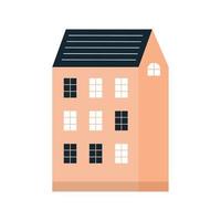 cute building design vector