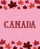 canada day poster vector