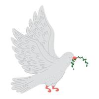 peace dove illustration vector