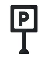 estacionamiento firmar diseño vector