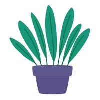 purple plantpot design vector