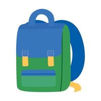 colored backpack design vector