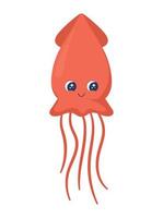 cute squid design vector