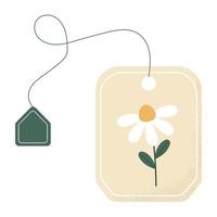 tea bag design vector