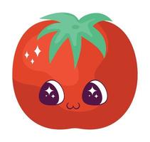 kawaii tomato design vector