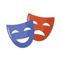 theater masks design vector