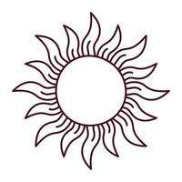 sun tattoo design vector