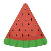 watermelon slice illustration vector