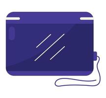 purple tablet design vector