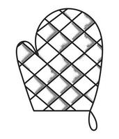 kitchen glove icon vector