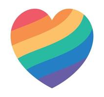 pride heart illustration vector