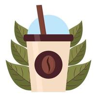 coffee smoothie cup vector