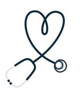 black stethoscope design vector