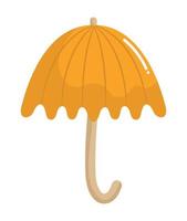 yellow umbrella design vector