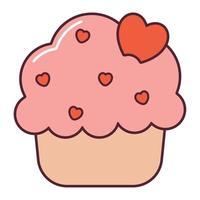 love cupcake design vector