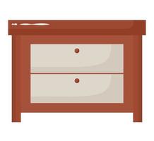 brown drawer design vector