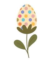 beautiful easter egg icon vector