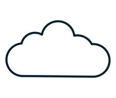 cloud of weather vector