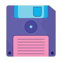 retro disk design vector