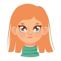 woman face illustration vector