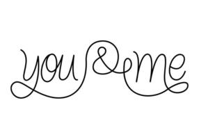 you and me sentence vector