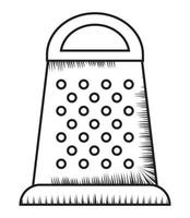 metal grater design vector