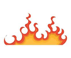 cute flame design vector