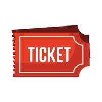 red ticket design vector