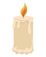 short candle design vector