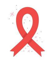 world aids day ribbon with sparks vector