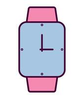 wrist clock design vector