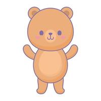 diseño de oso de peluche vector