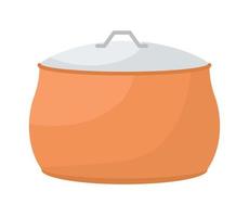 orange pot design vector