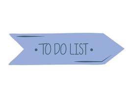 banner of to do list vector