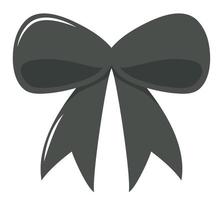 black bow design vector