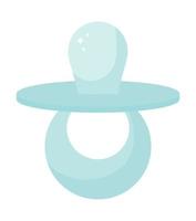 blue pacifier design vector