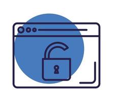 secure web page vector