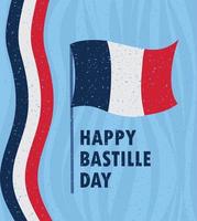 Francia Bastille día cartel vector